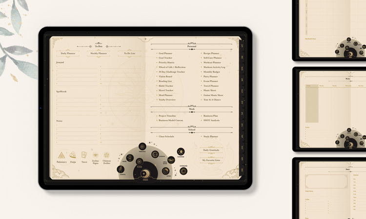 Life+ Arcane undated digital planner