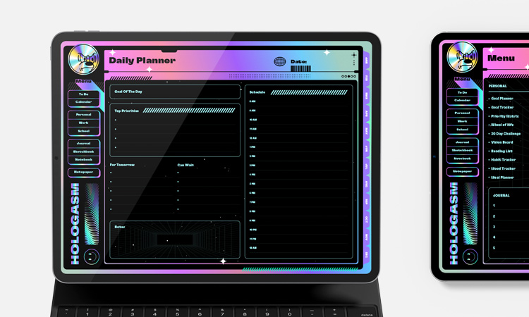 Life+ Hologasm undated digital planner