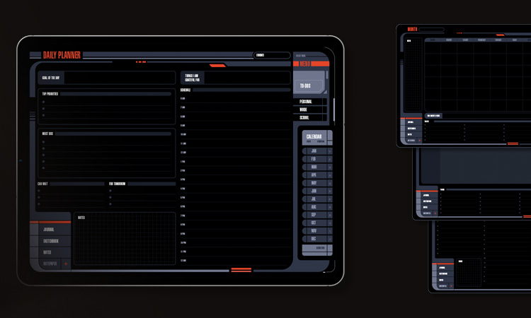 Life+ LCARS undated digital planner