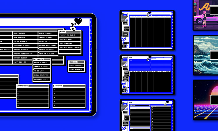 Life+ Lo-fi undated digital planner